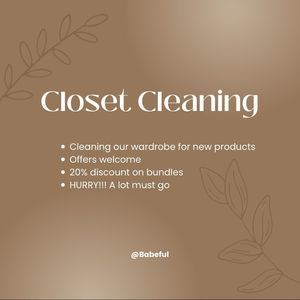 CLOSET CLEANING ✨🤍✨